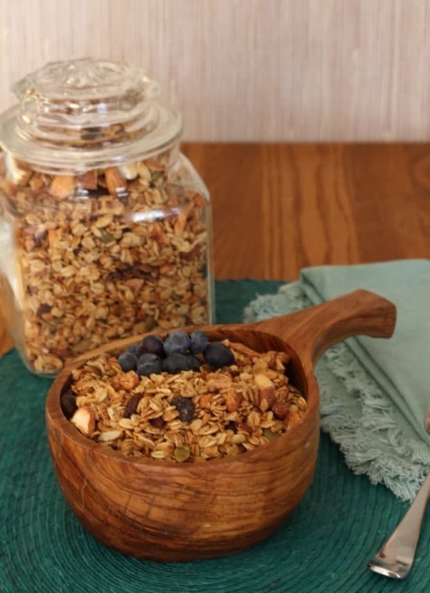 nutty healthy homemade granola from Abhilasha